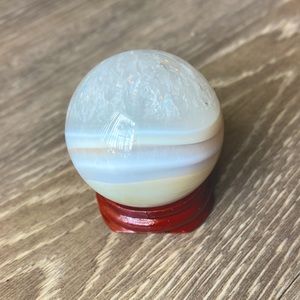 Small Crystal Sphere with Mini Stand